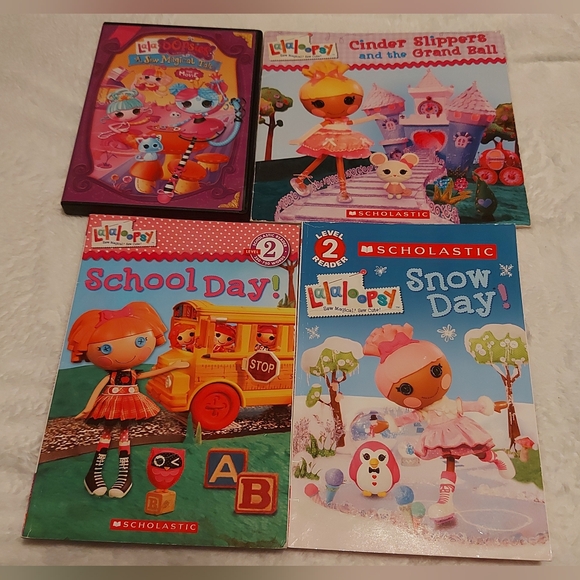 **3 Listings $20**               Lalaloopsy 3 books and a DVD - Picture 1 of 1